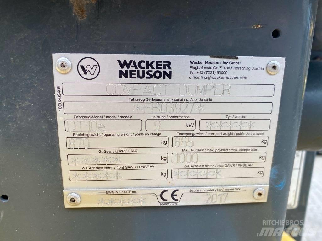 Wacker Neuson DT10e Lánctalpas dömperek