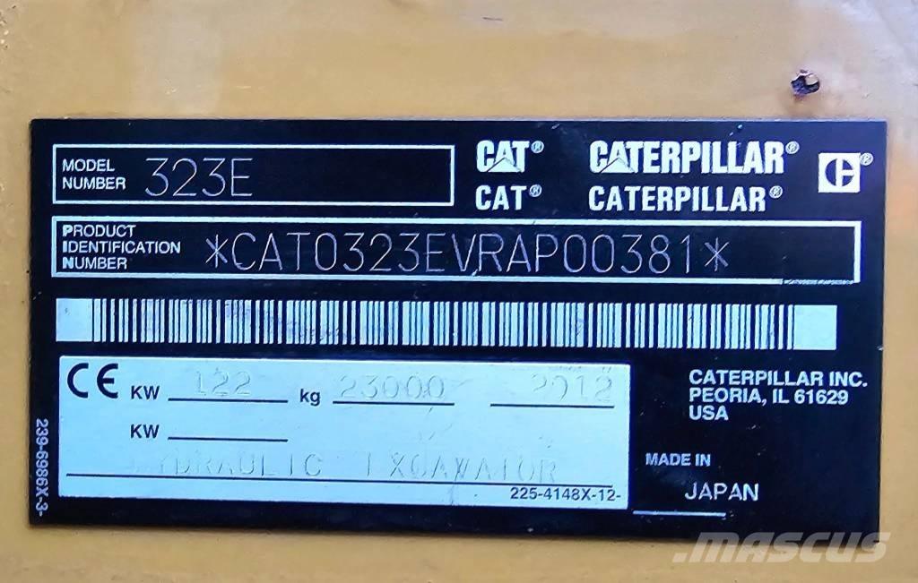 CAT 323 EL Lánctalpas kotrók