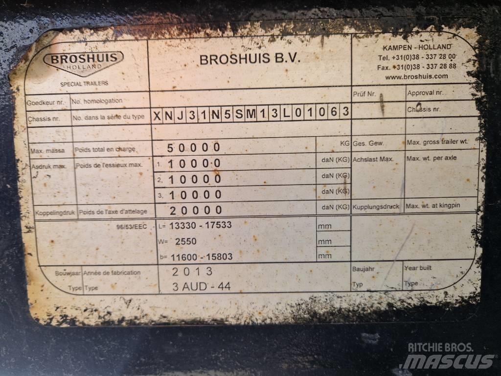 Broshuis Brønntralle Mélybölcsős félpótkocsik