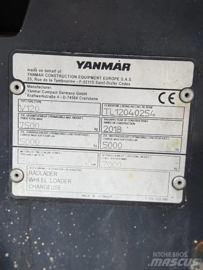 Yanmar V 120 Gumikerekes homlokrakodók