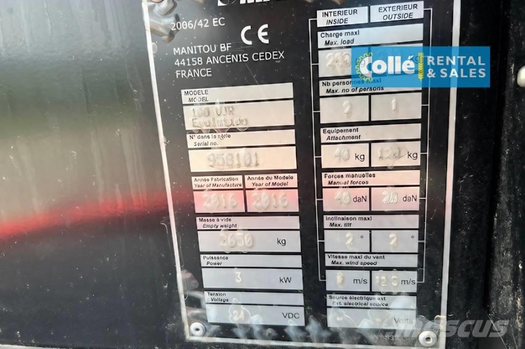 Manitou 100 VJR | 2014 Karos emelők