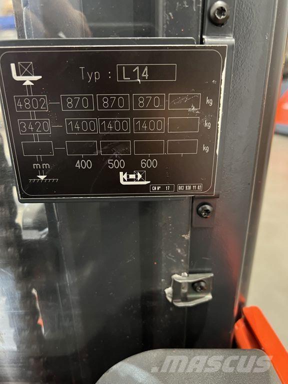 Linde L14 Gyalogkíséretű targonca