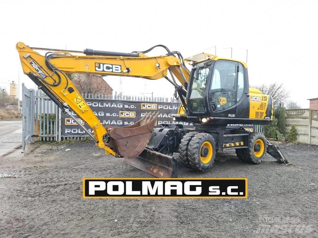 JCB JS 145 W Gumikerekes kotrók