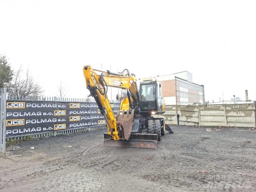 JCB JS 145 W Gumikerekes kotrók