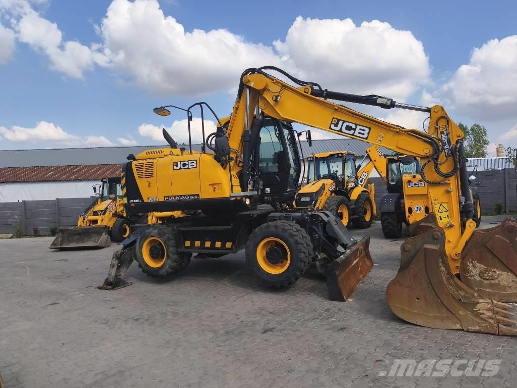 JCB JS 145 W Gumikerekes kotrók