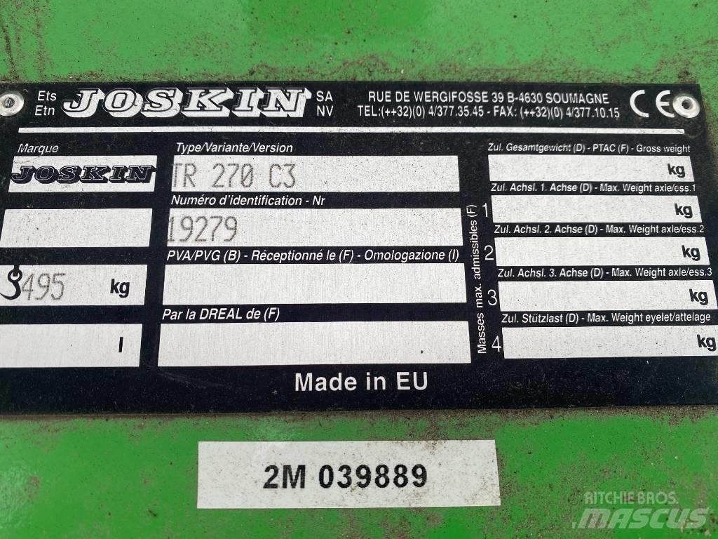 Joskin TR 270 C3 Szárzúzók és fűkaszák