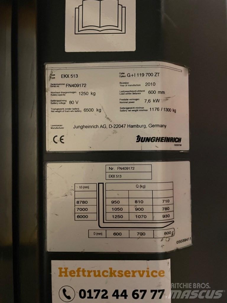 Jungheinrich EKX 513 Komissiózó magas emelésű targonca
