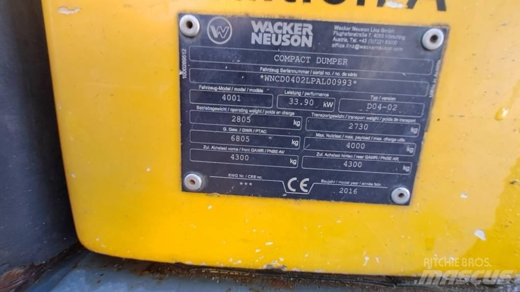 Wacker Neuson LD4001 Mezei dömperek