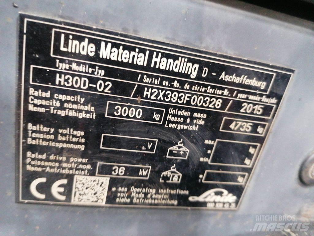 Linde H30D-02 Dízel targoncák