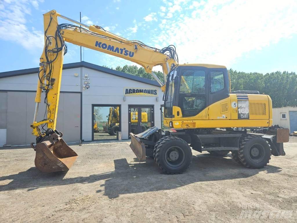 Komatsu PW 160-7 Gumikerekes kotrók