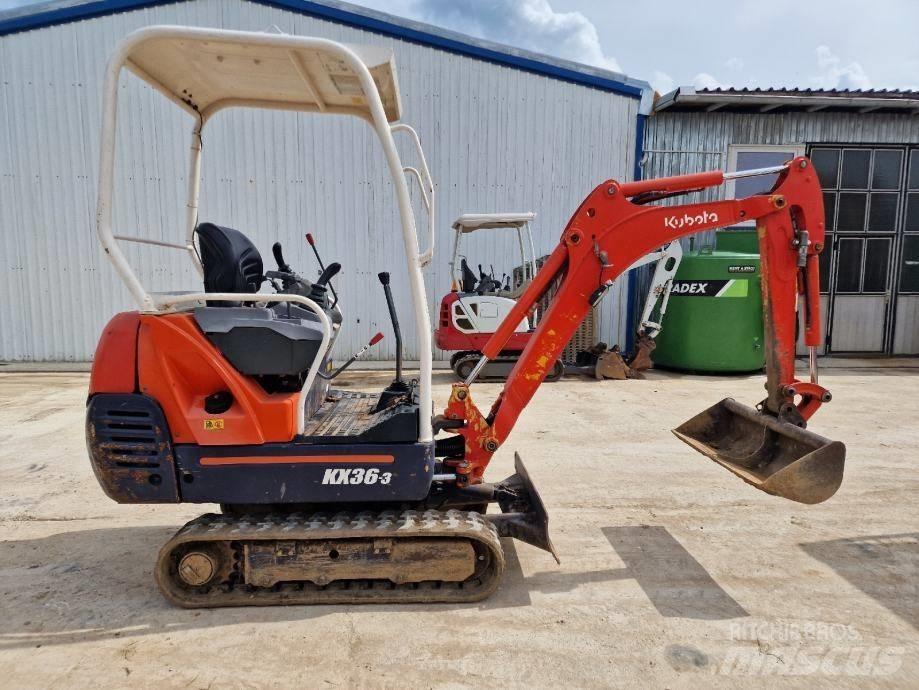 Kubota KX 36-3 Mini kotrók < 7t