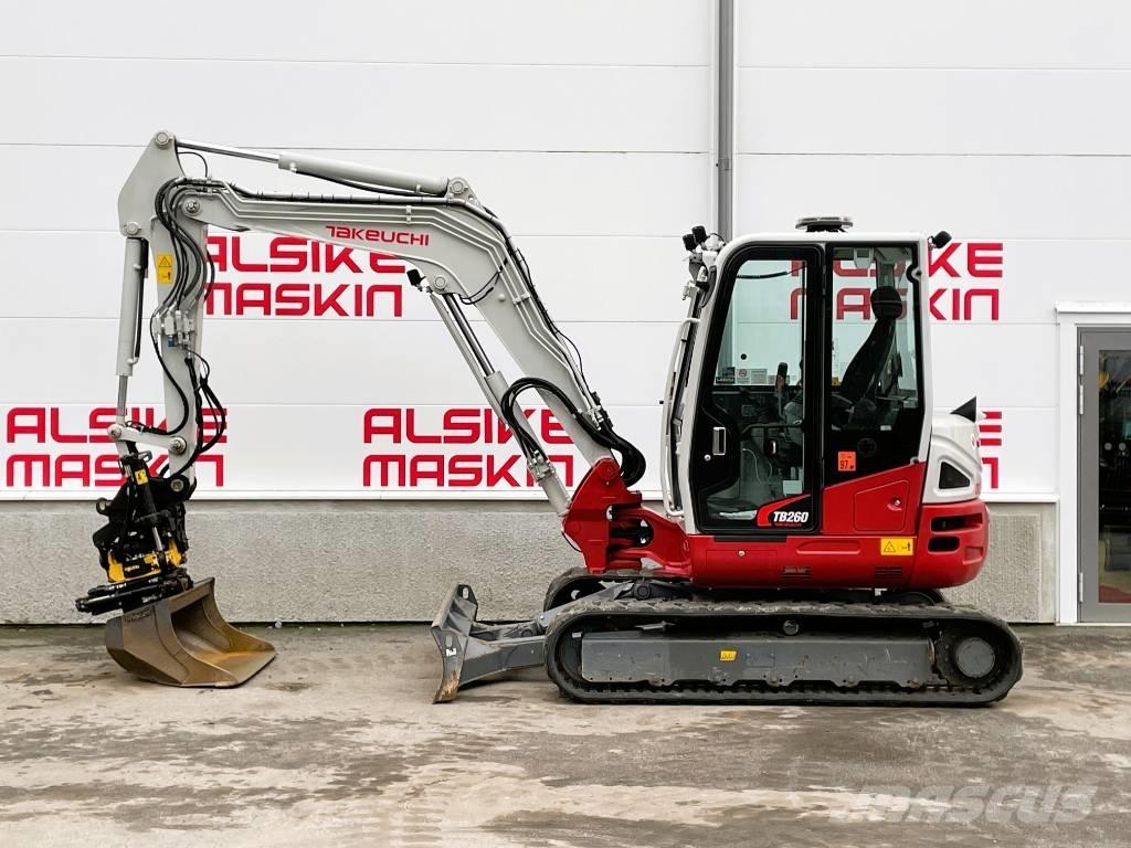 Takeuchi TB 260 Mini kotrók < 7t