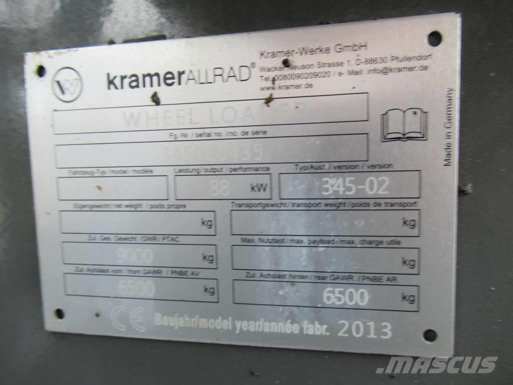 Kramer 880 2 x KAUHA Gumikerekes homlokrakodók