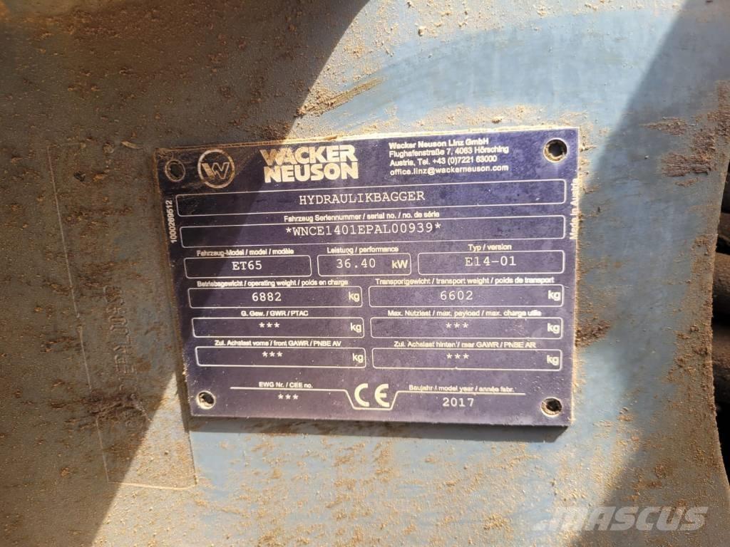 Neuson ET 65 Mini kotrók < 7t