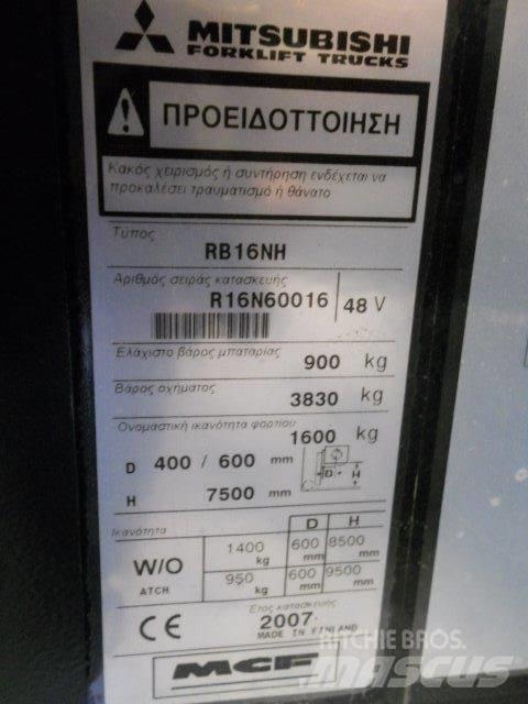 Mitsubishi RB16NH Tolóoszlopos targonca