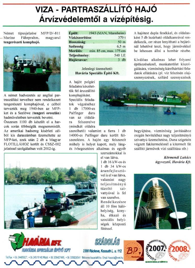 VIZA Hajó Anyagmozgatás - Egyebek