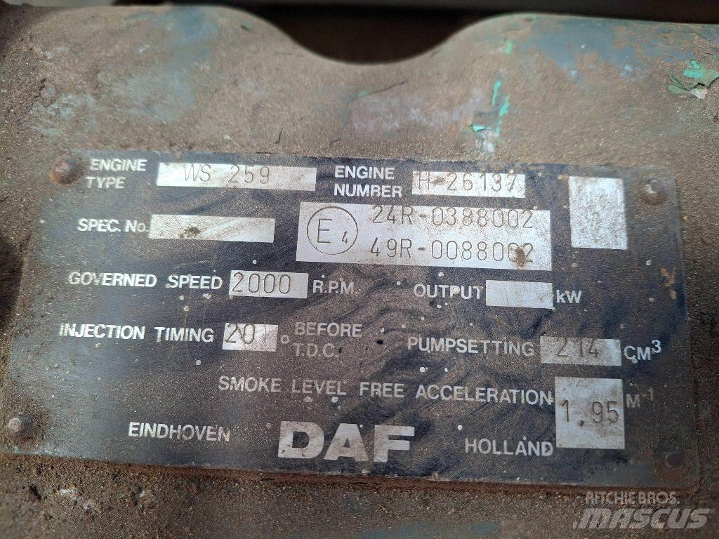 DAF WS259 Motorok