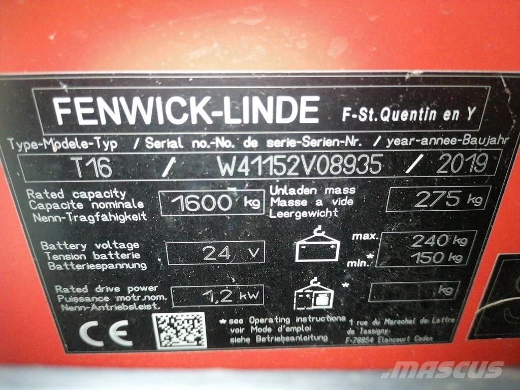 Linde T16L Alacsony emelőkocsi
