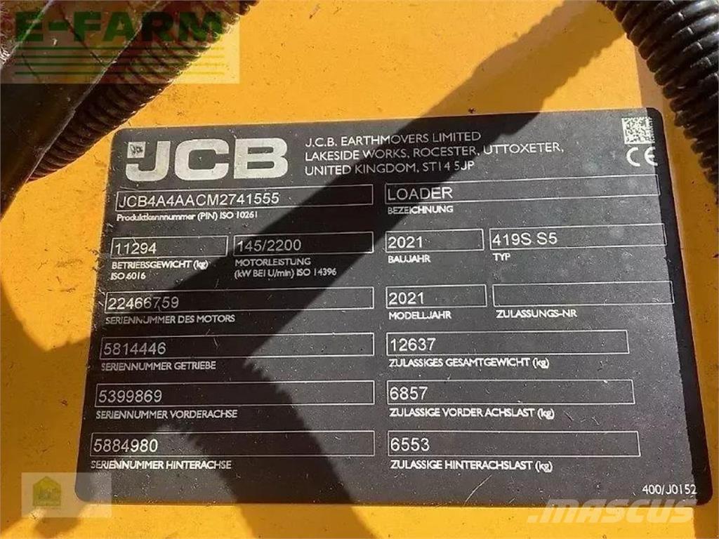 JCB 419s s5 Mini kotrók < 7t