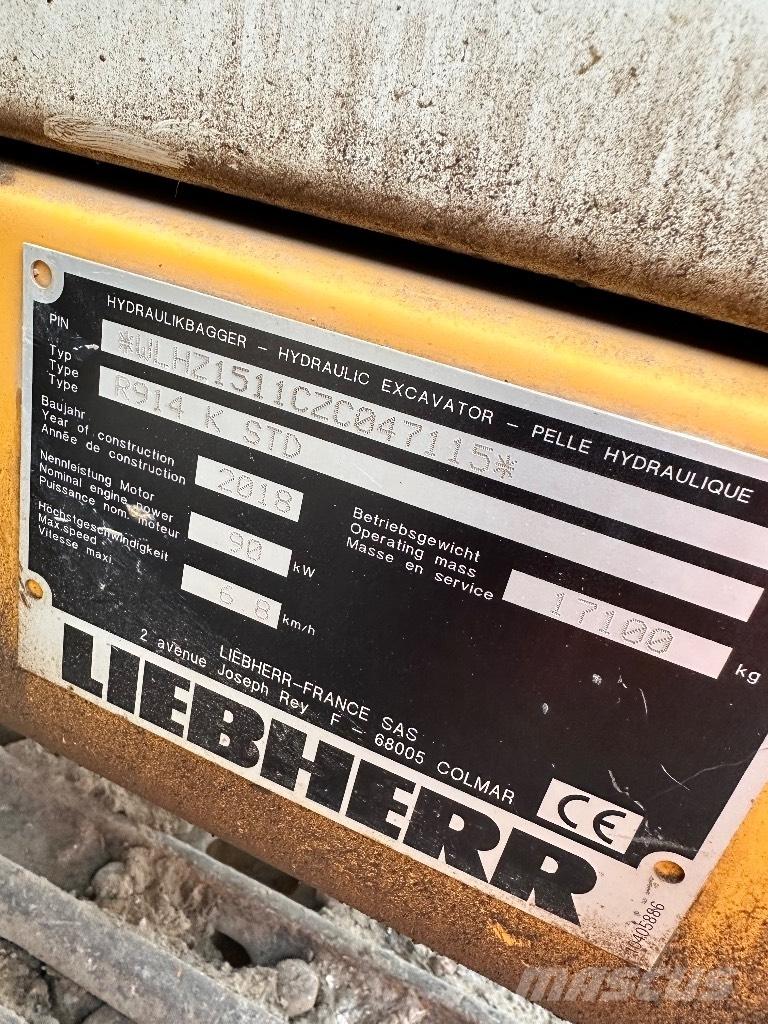 Liebherr R 914 K STD Lánctalpas kotrók