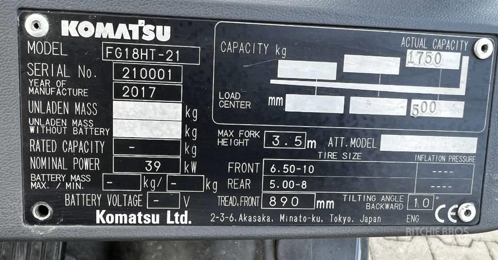 Komatsu FG15HT-21 Gázüzemű targoncák
