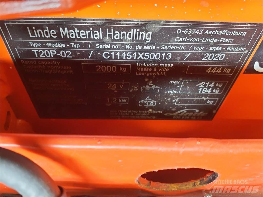 Linde T20P Alacsony emelőkocsi