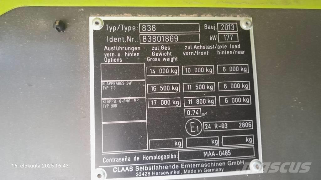 CLAAS Tucano 430 APS Kombájnok