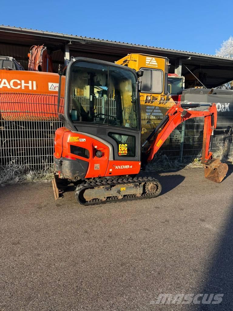 Kubota KX 018-4 Mini kotrók < 7t