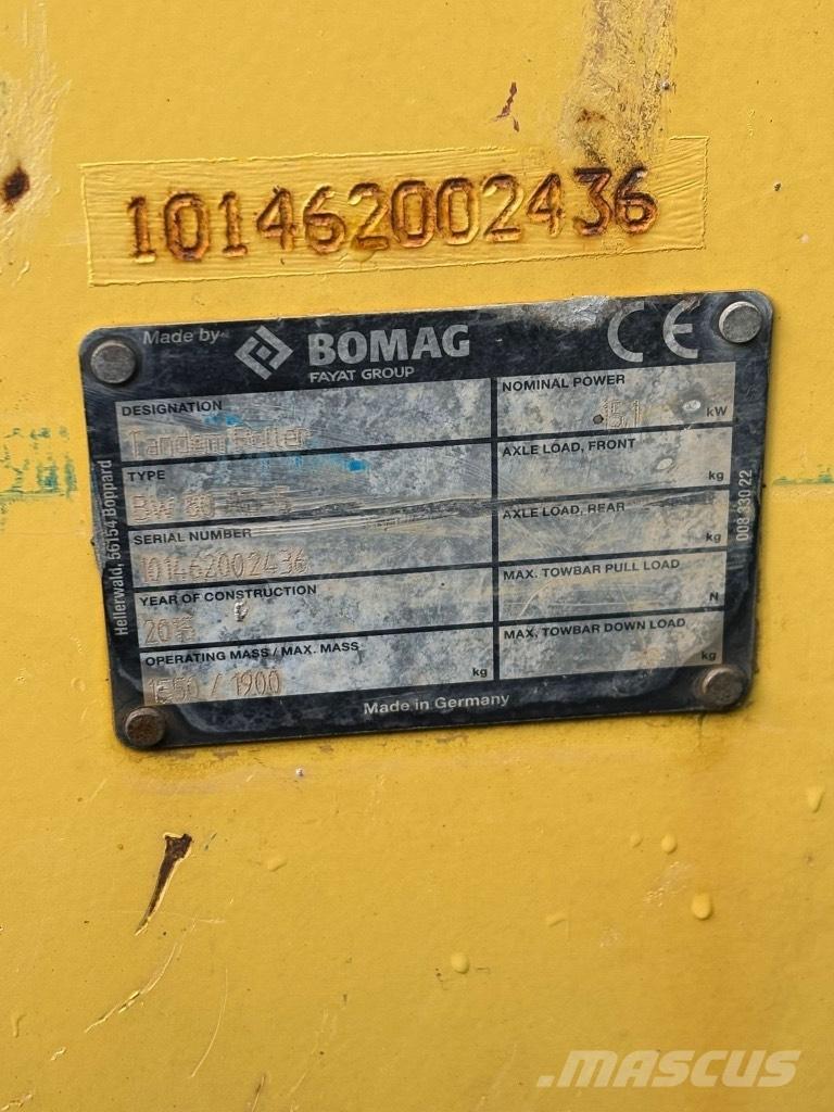 Bomag BW 80 AD-5 Ikerdobos hengerek