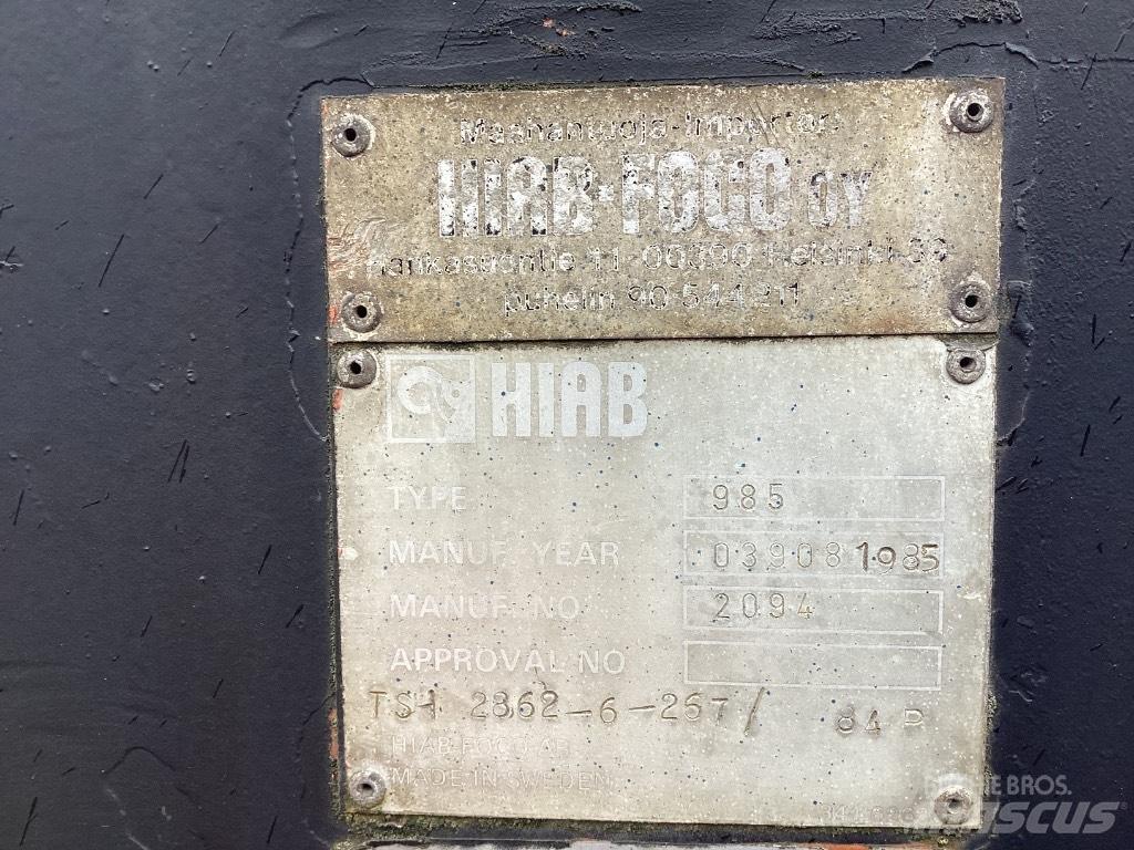 Hiab perävaunu Egyéb mezőgazdasági pótkocsik