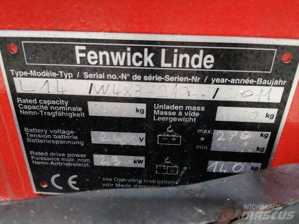 Linde L14 Gyalogkíséretű targonca