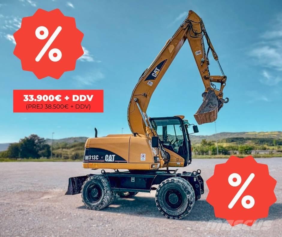 CAT M 313 C Gumikerekes kotrók