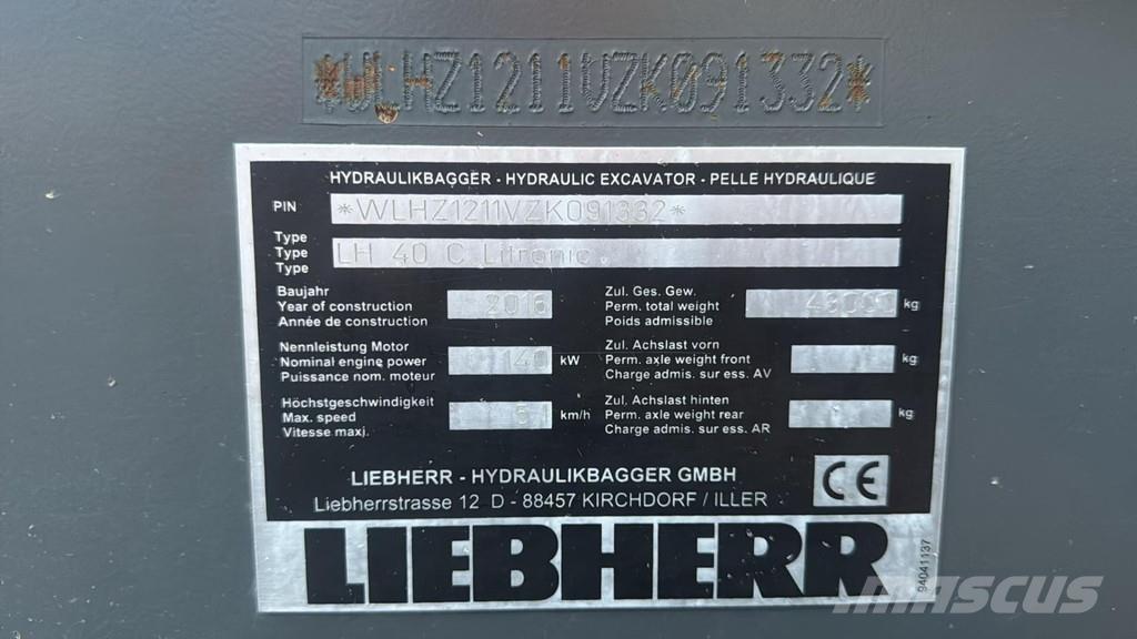 Liebherr LH 40C EW Hulladékkezelő gépek