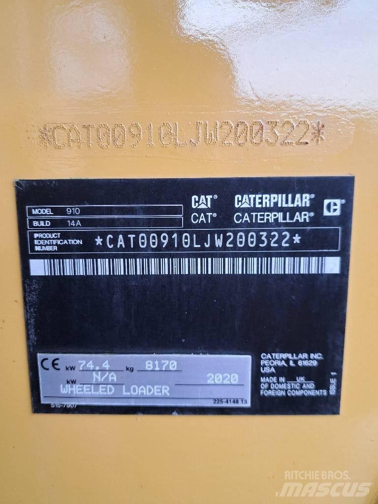 CAT 910 Gumikerekes homlokrakodók