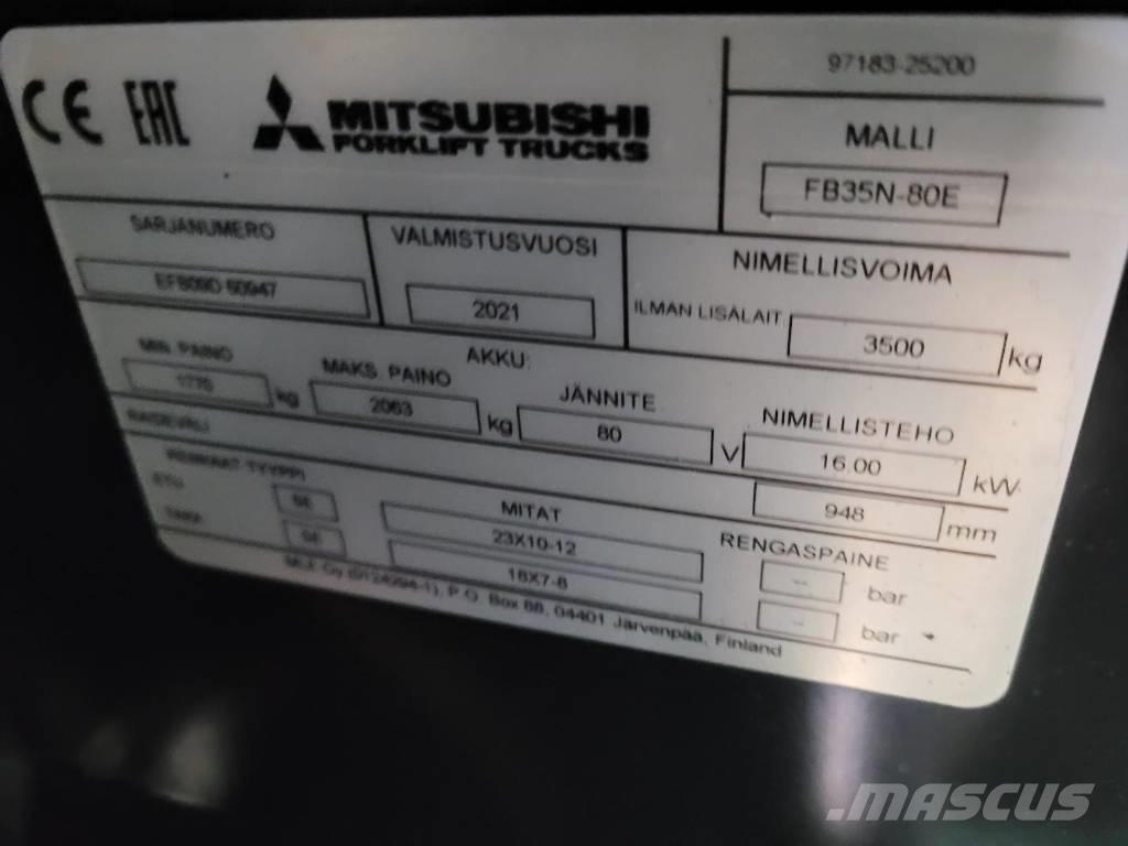 Mitsubishi FB 35 N Elektromos targoncák