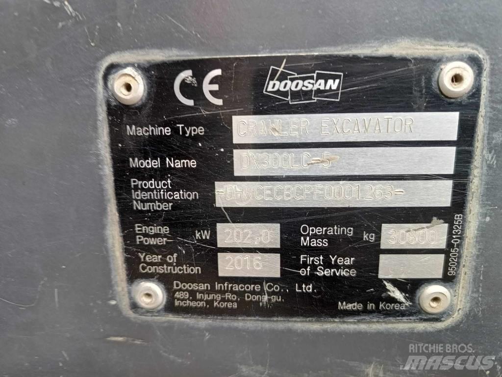 Doosan DX 300 LC-5 Lánctalpas kotrók