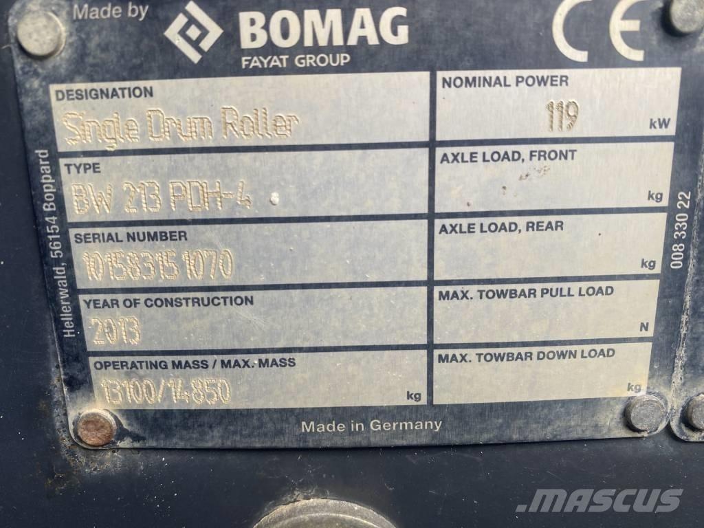 Bomag BW 213 P D H-4 Egydobos hengerek