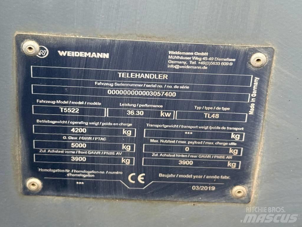 Weidemann T5522 Teleszkópos mezőgazdasági rakodók