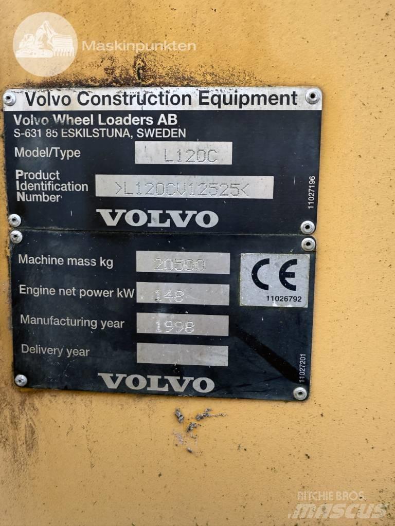 Volvo L 120 C Gumikerekes homlokrakodók