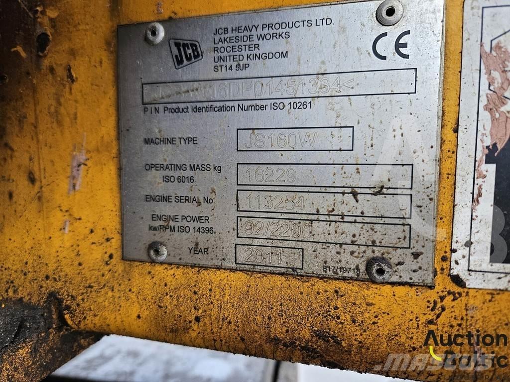 JCB JS 160 W Gumikerekes kotrók