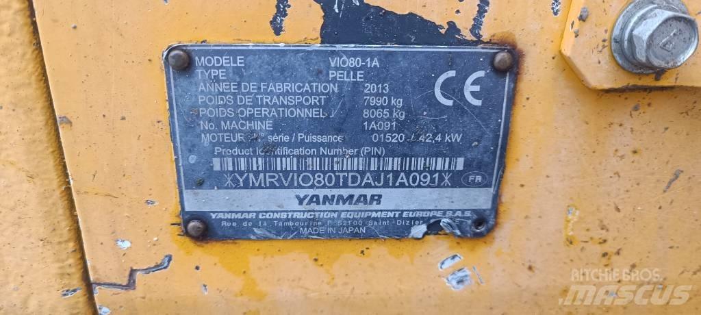 Yanmar Vio 80-1A Közepes (midi) kotrók 7 t - 12 t