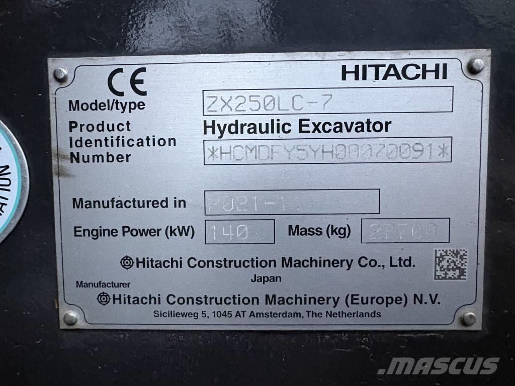 Hitachi ZX250LC-7 Lánctalpas kotrók