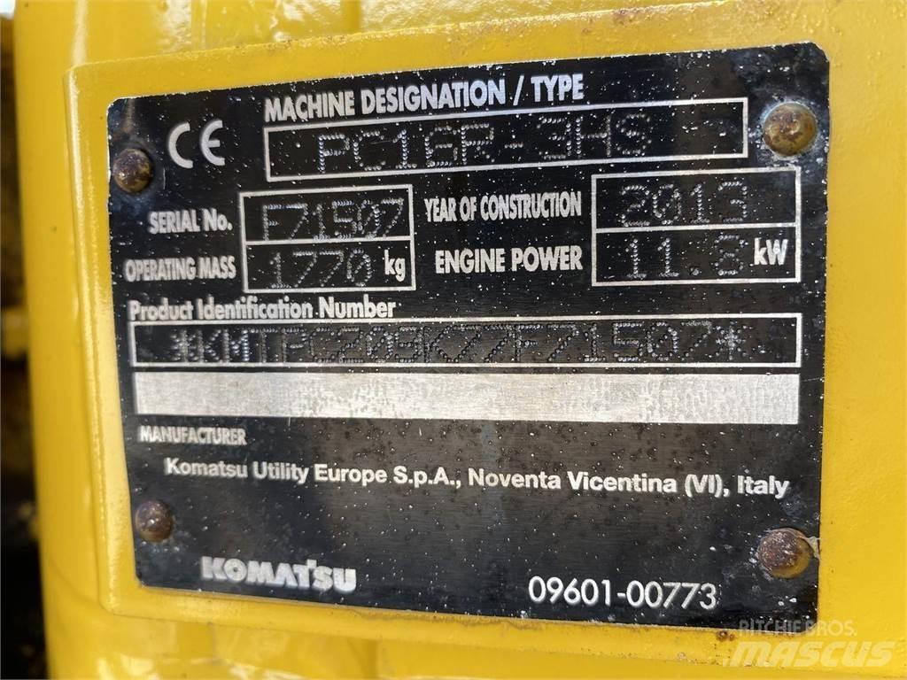 Komatsu PC16R-3 Gumikerekes kotrók