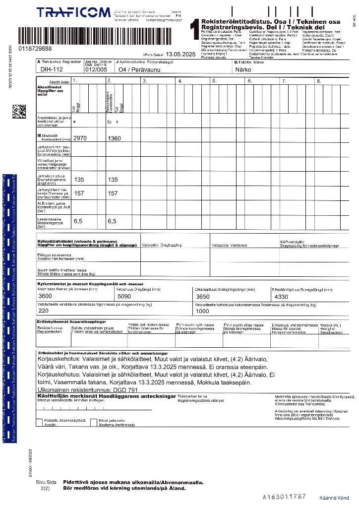 Närko Dollyc2ms11p11 Dolly trailer