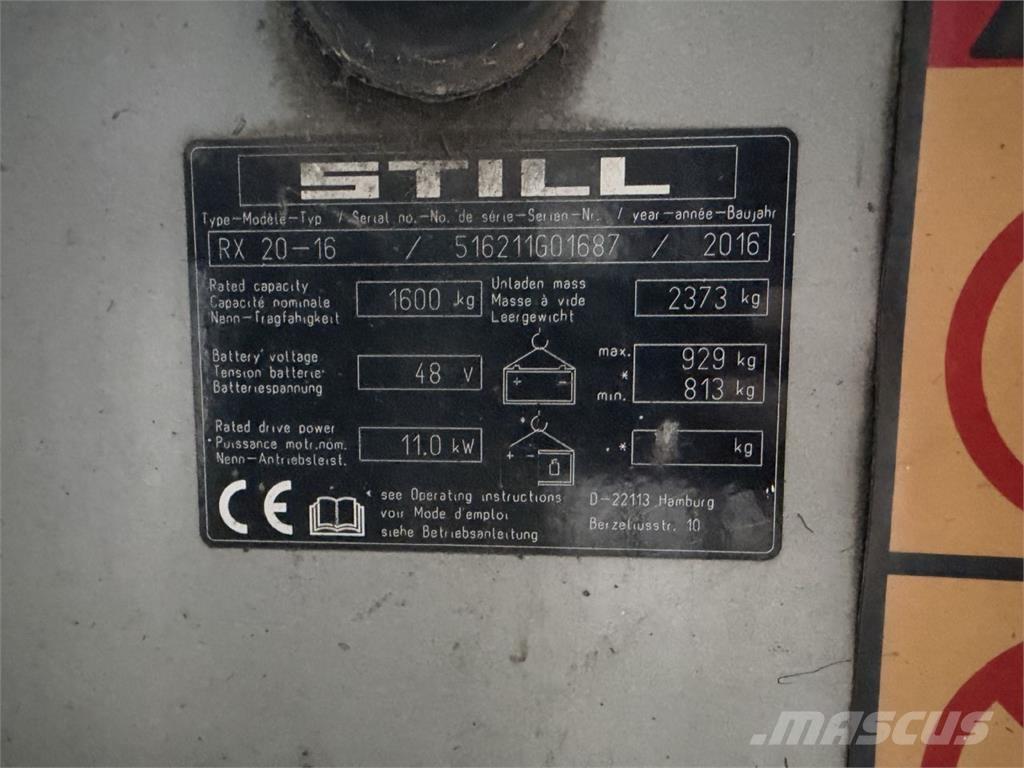 Still RX20-16 Elektromos targoncák