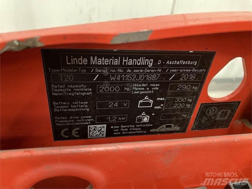 Linde T20 Alacsony emelőkocsi