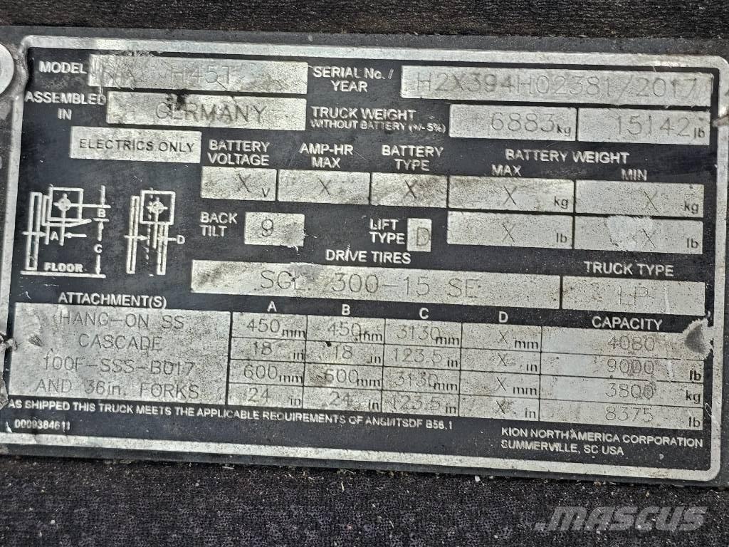 Linde H45T Gázüzemű targoncák