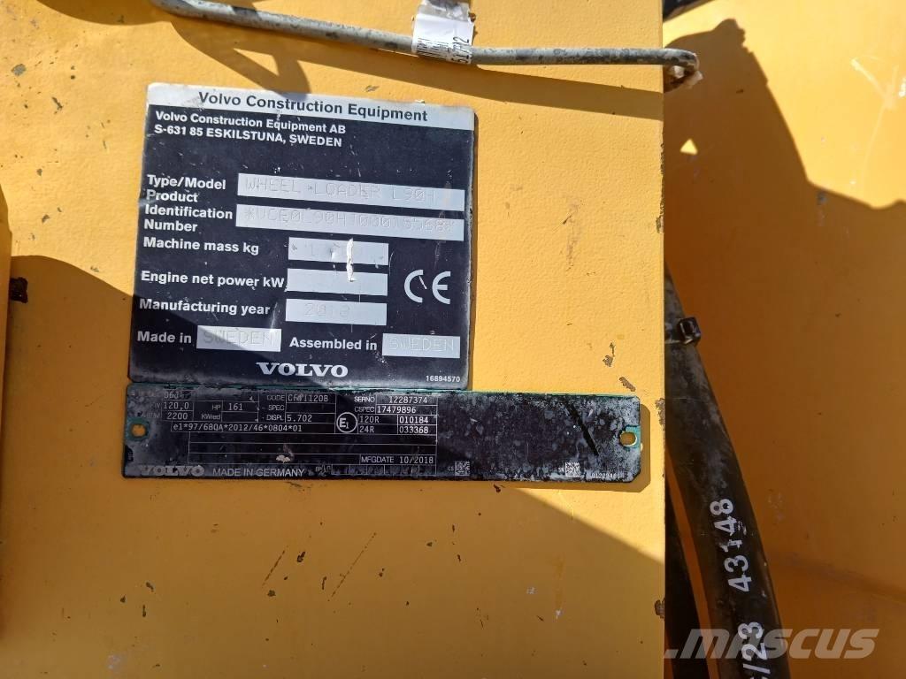 Volvo L 90 H Gumikerekes homlokrakodók