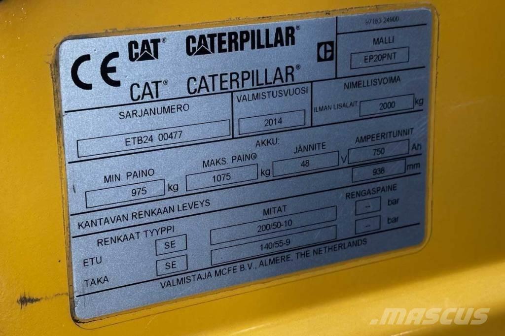 CAT EP 20 Elektromos targoncák