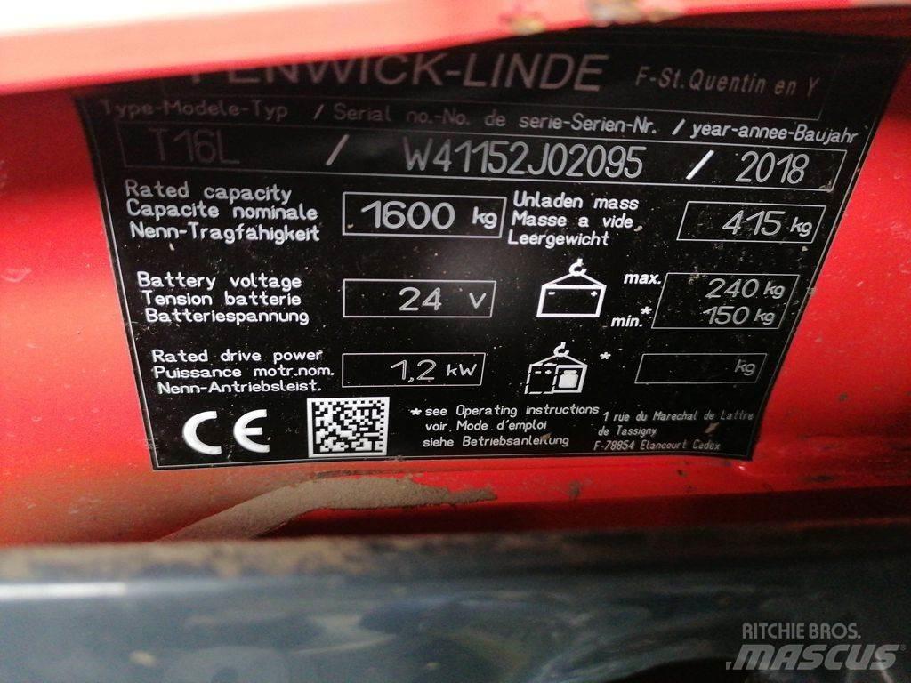 Linde T16L Alacsony emelőkocsi